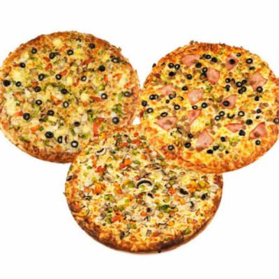 3 Large Pizzas