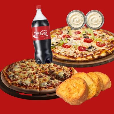 Family deal with Medium Pizza