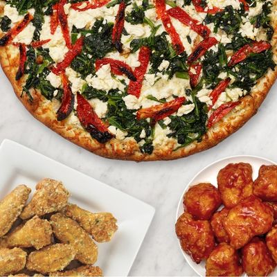 Medium 3 Topping Pizza and 8 Wings