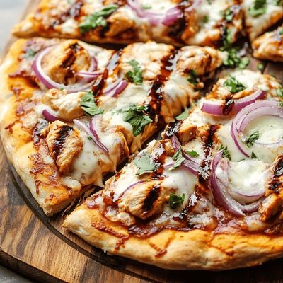 Grilled BBQ Chicken Pizza