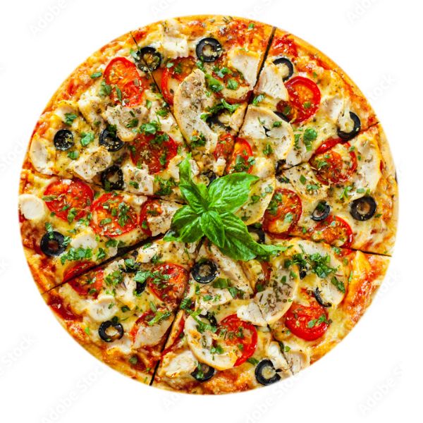 Tomatoes and Cheese Pizza