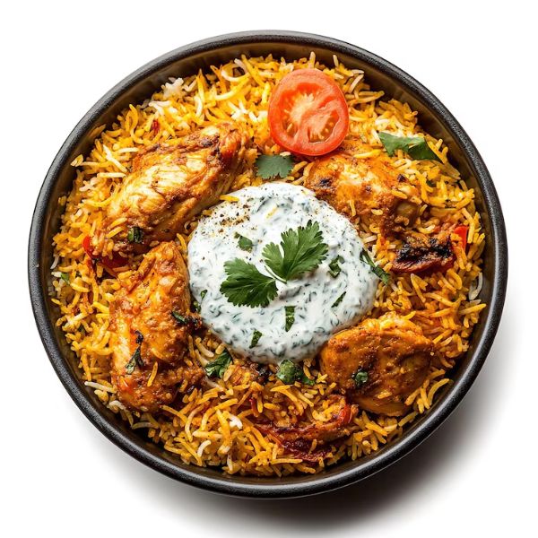 Chicken Buriyani with  Raita