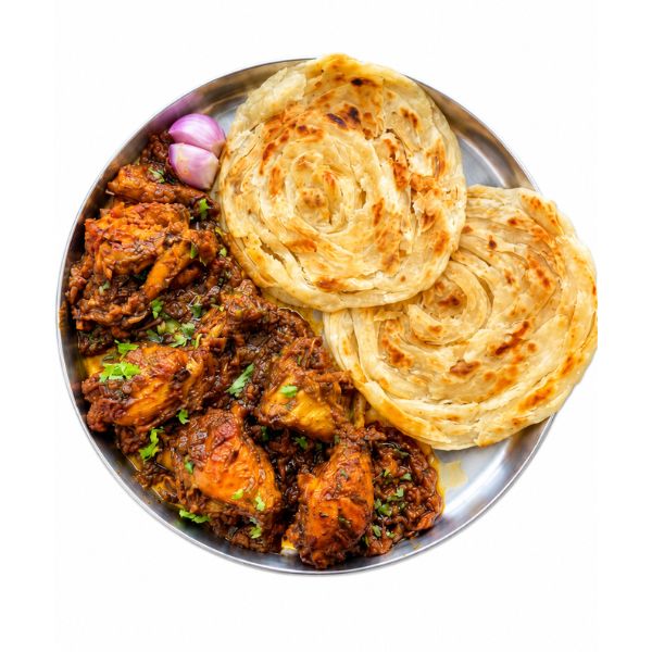 1 Paratha with  Tandoori Chicken