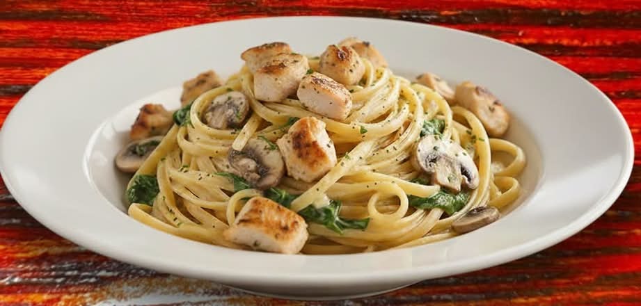 Chicken & Spinach Linguine