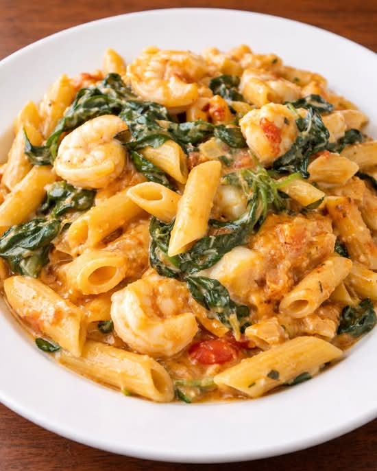 Shrimp and Scallop Penne