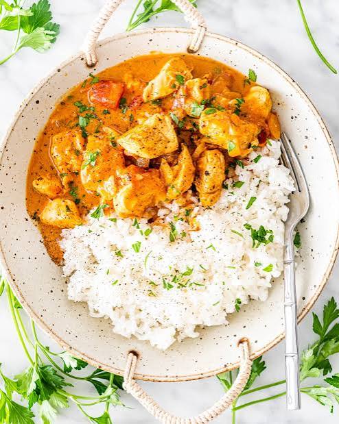 Rice with Chicken Curry