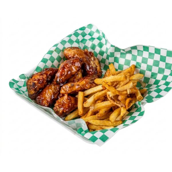 2 Lb Wings and Fries